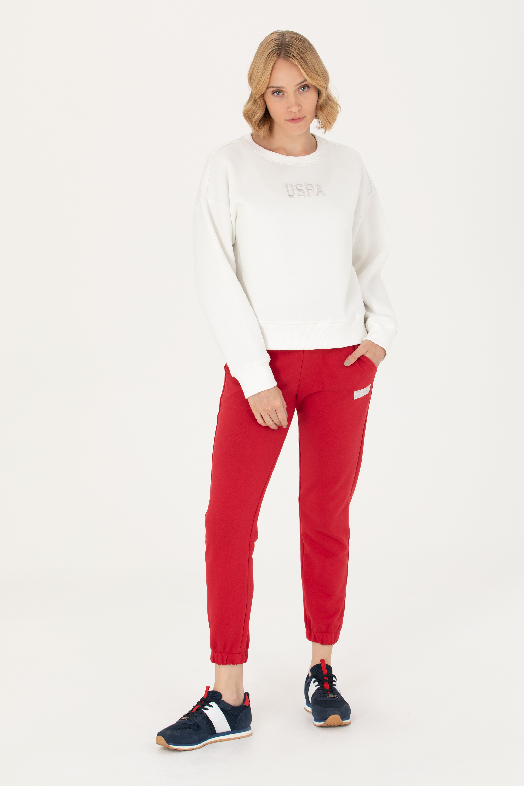 

Спортивные брюки женские US Polo G082SZ0OP0CANES23K-E красные S, Красный, G082SZ0OP0CANES23K-E