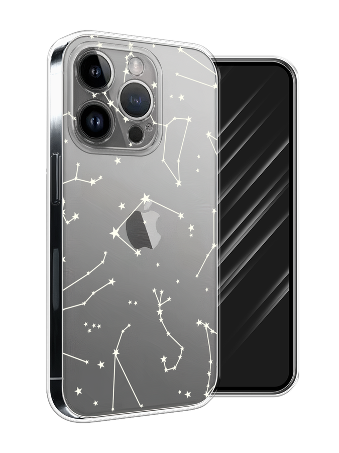 

Чехол Awog на Apple iPhone 15 Pro Max "Созвездия", Прозрачный;серый;бежевый, 15850-1