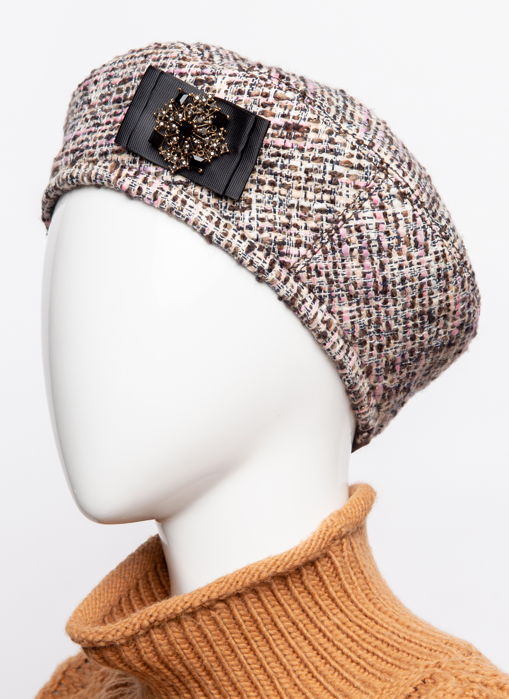 

Берет женский Каляев 45984 розовый, р. 56-57, 45984