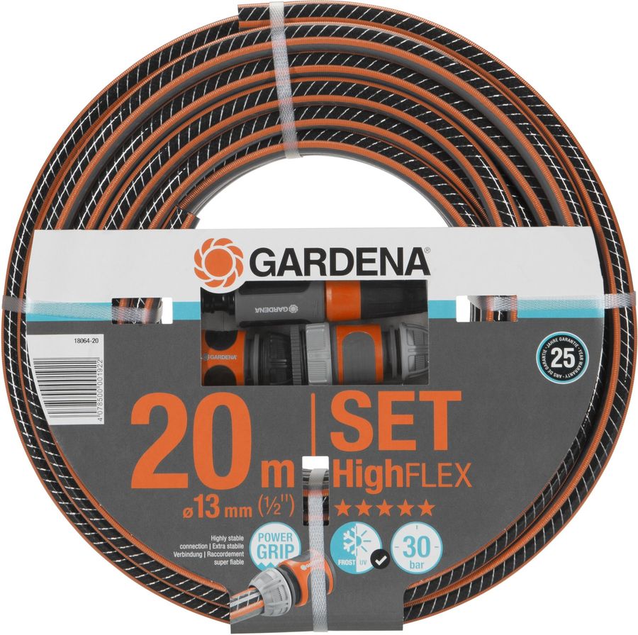 фото Gardena шланг gardena highflex 1/2" 20м поливочный армированный (18064-20.000.00)