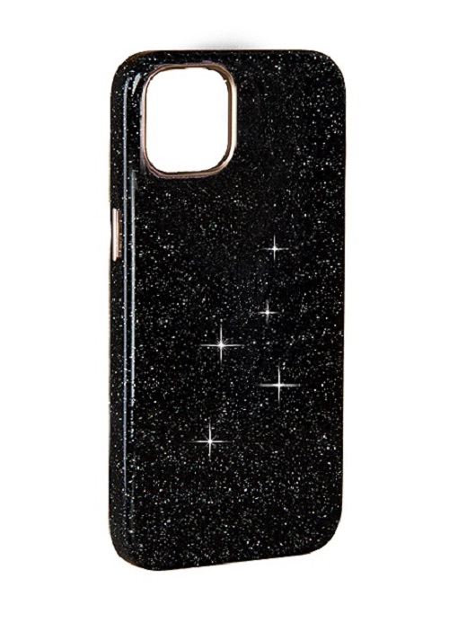 

Чехол iPhone 15 Plus Sparkle, черный с блестками (IS981474)