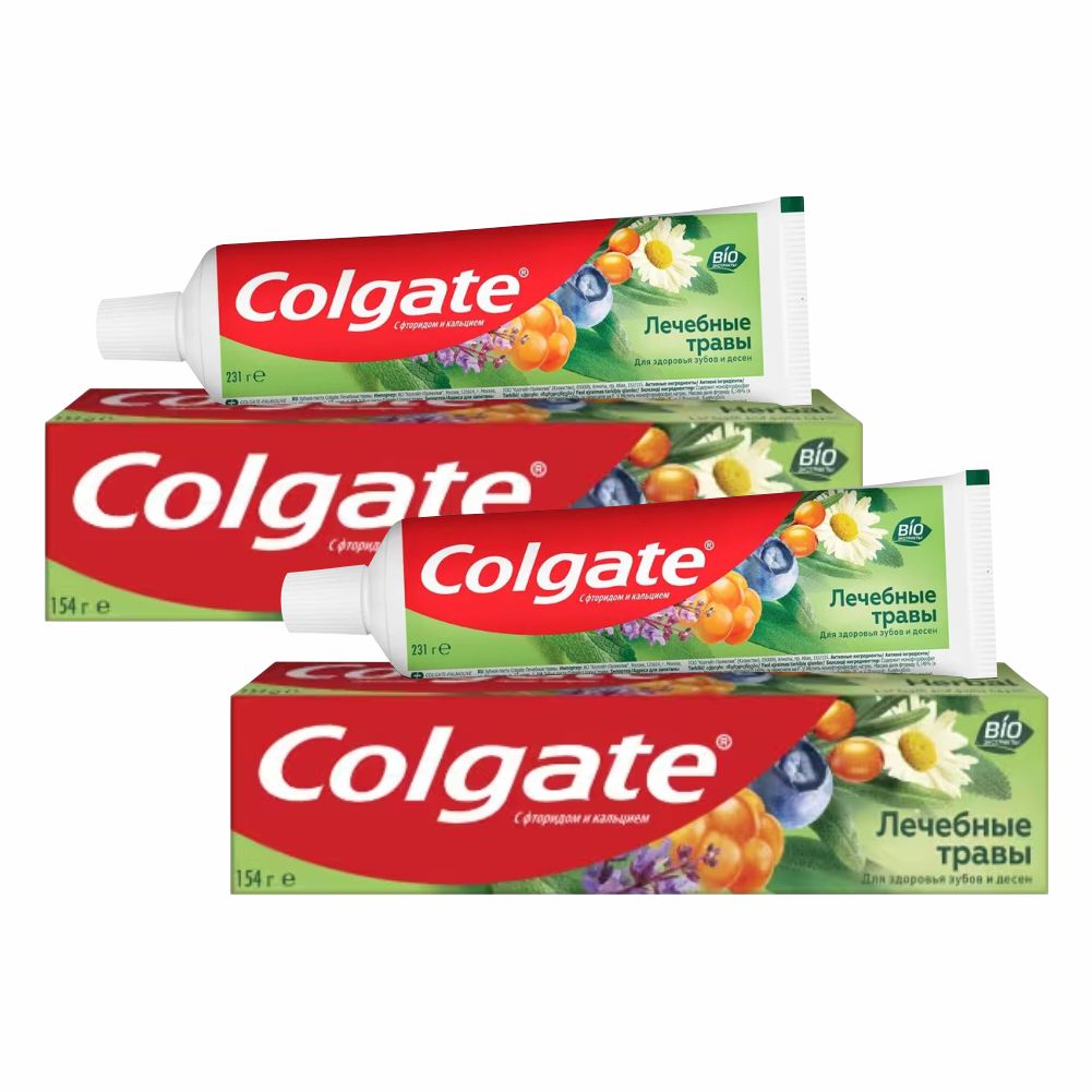 Комплект Colgate зубная паста Лечебные Травы 150 мл х 2 шт зубная паста colgate лечебные травы 100 мл