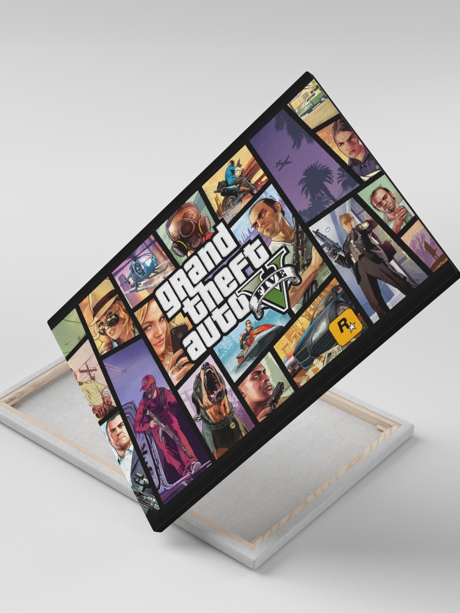 

Картина на холсте СувенирShop "GTA 5/Grand Theft Auto/Гта" 30x40, CV-GMGTA1/34