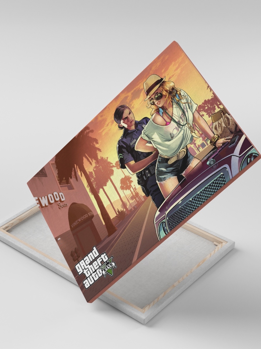 

Картина на холсте СувенирShop "GTA 5/Grand Theft Auto/Гта" 30x40, CV-GMGTA5/34