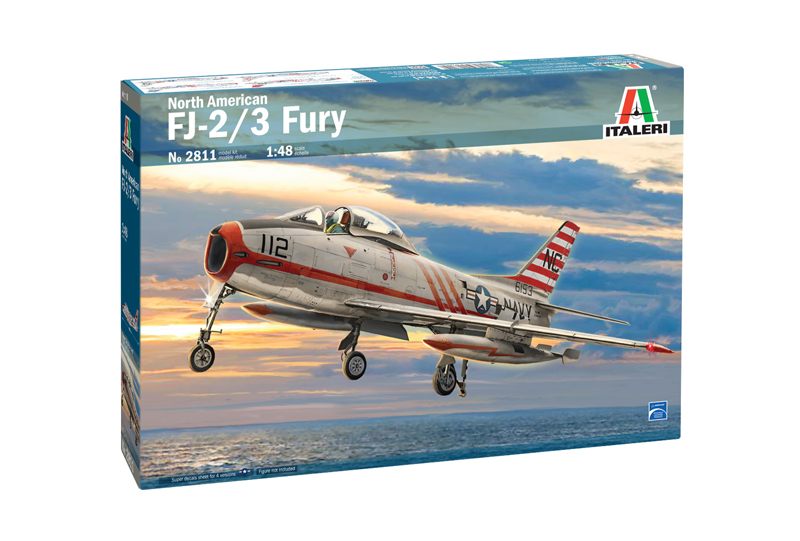 фото Сборная модель italeri 1/48 самолет north american fj-2/3 fury 2811