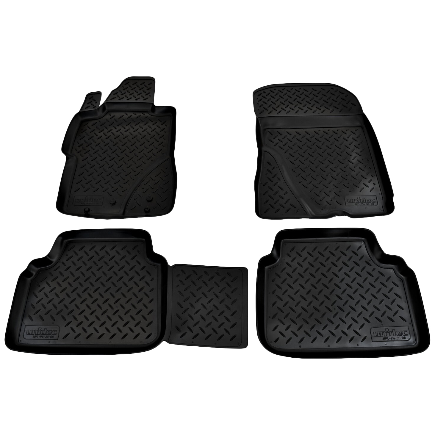 

Коврики в салон полиуретан NORPLAST HONDA CIVIC 4D 06- черный комплект NPL-Po-30-08