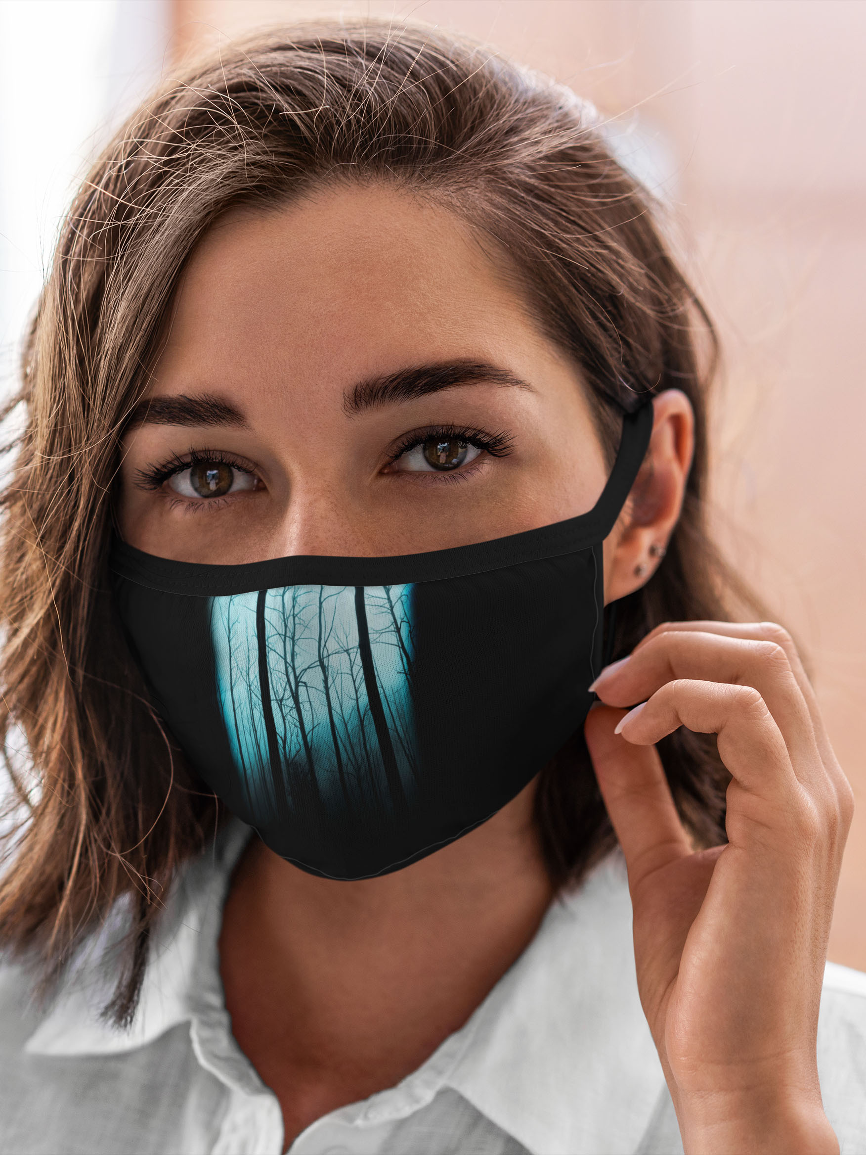 

Многоразовая маска унисекс Burnettie Природа Жуткий Лес, Разноцветный, Природа Жуткий Лес