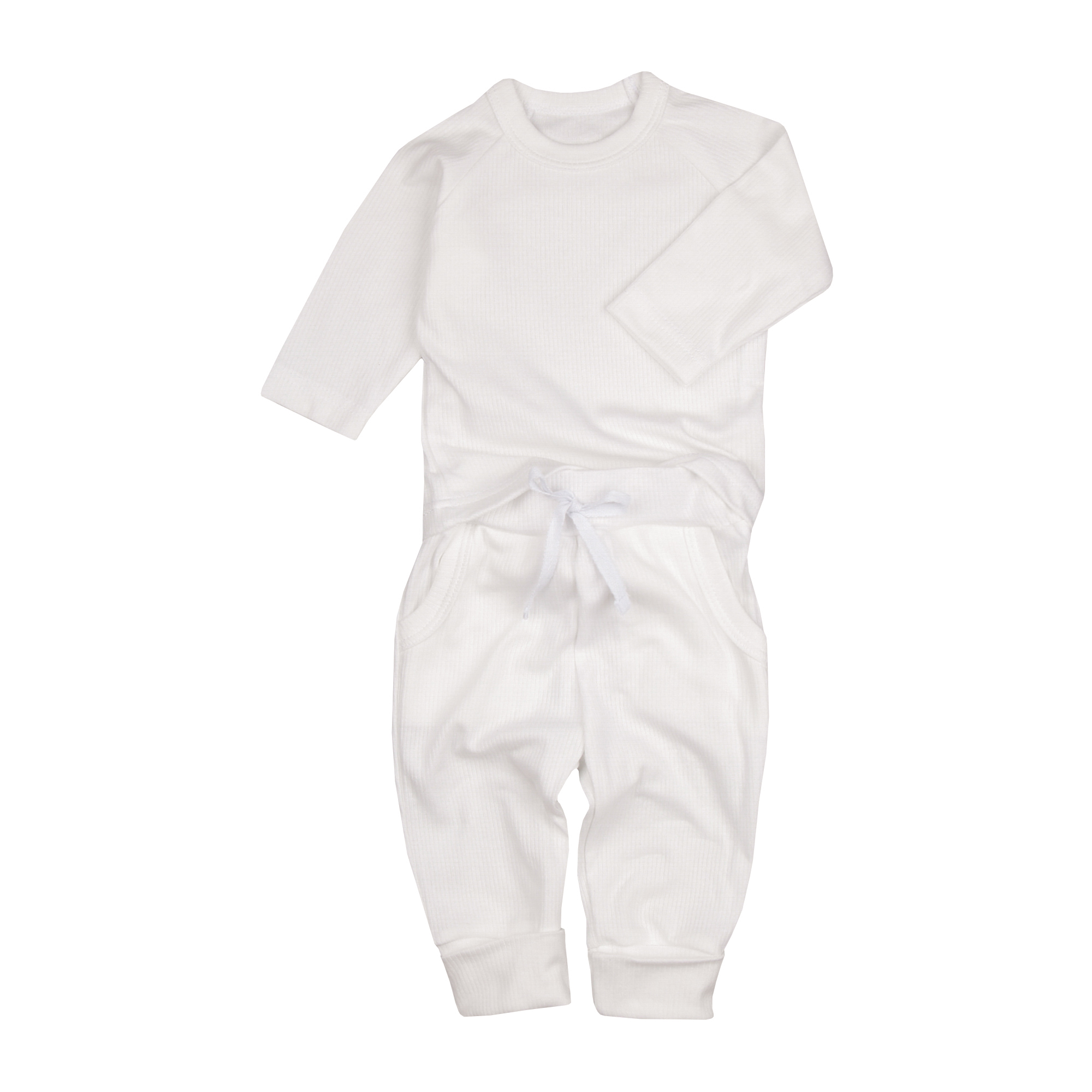 Комплект одежды детский AMAROBABY Fashion молочный р. 68