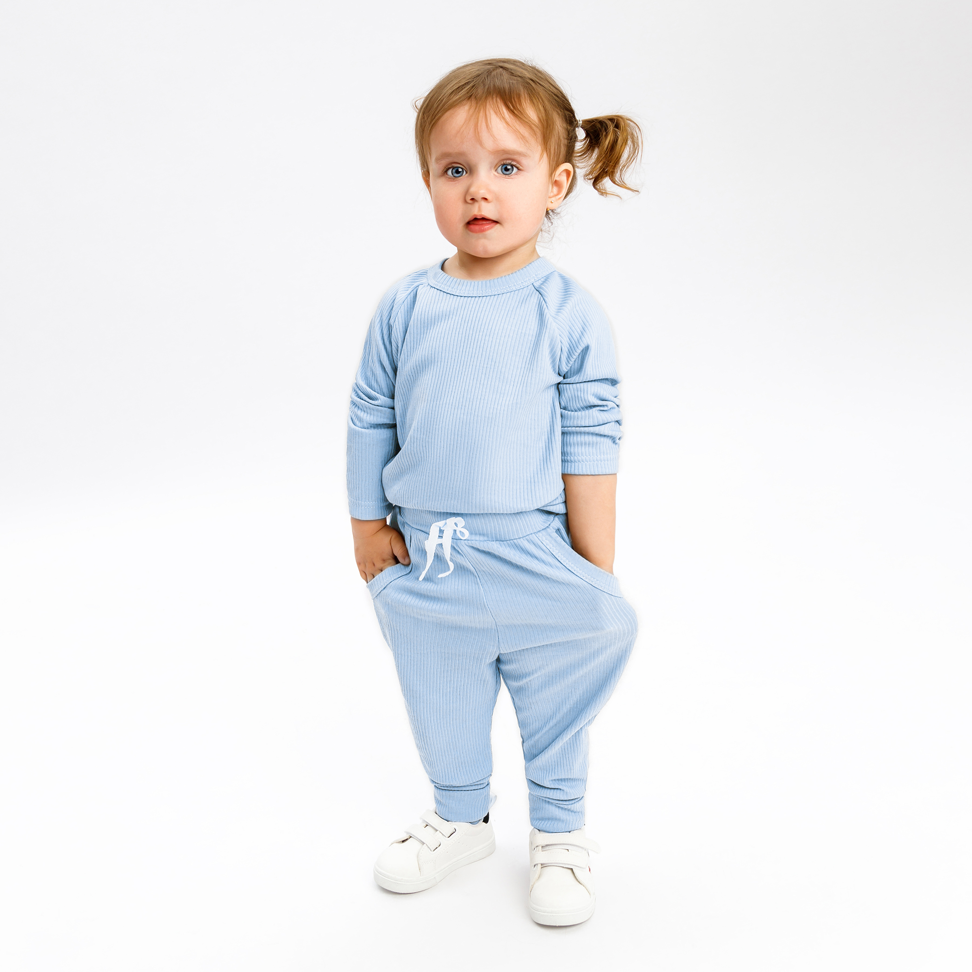 Комплект одежды для новорожденных AMAROBABY Fashion голубой р.80