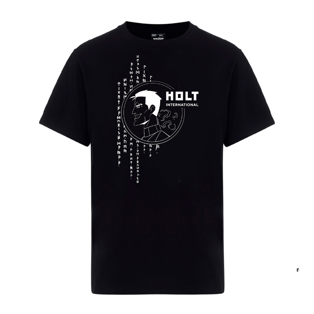 

Футболка унисекс GLHF gromholt черная L, Черный, gromholt