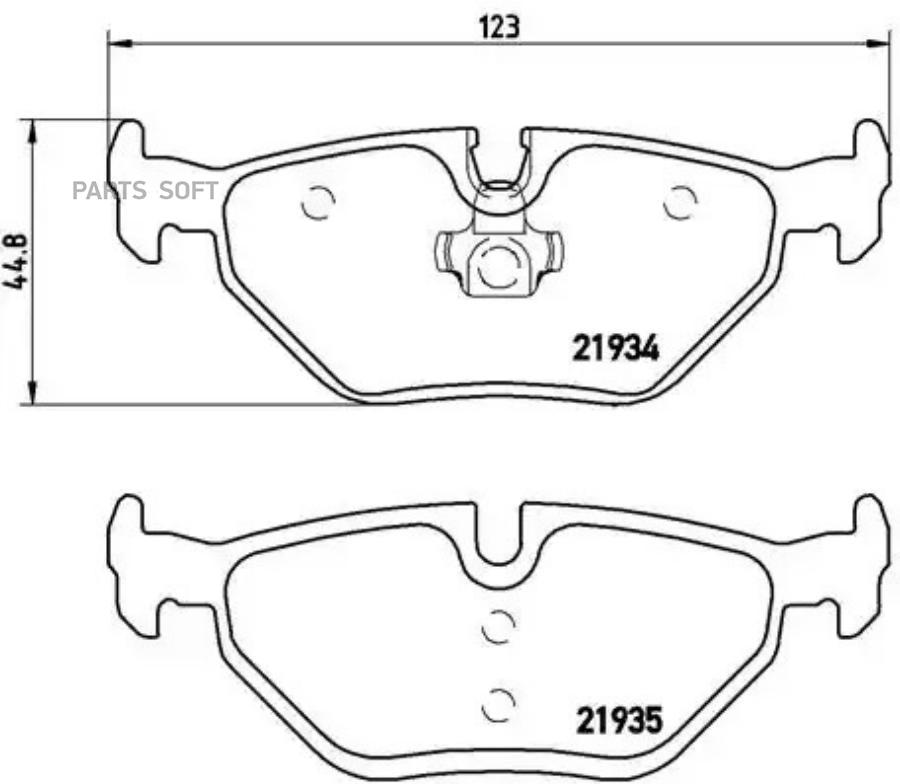 

Тормозные колодки brembo P06025
