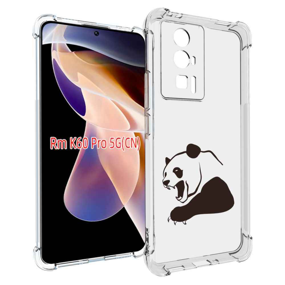 

Чехол MyPads злая-панда для Xiaomi Redmi K60 Pro, Прозрачный, Tocco