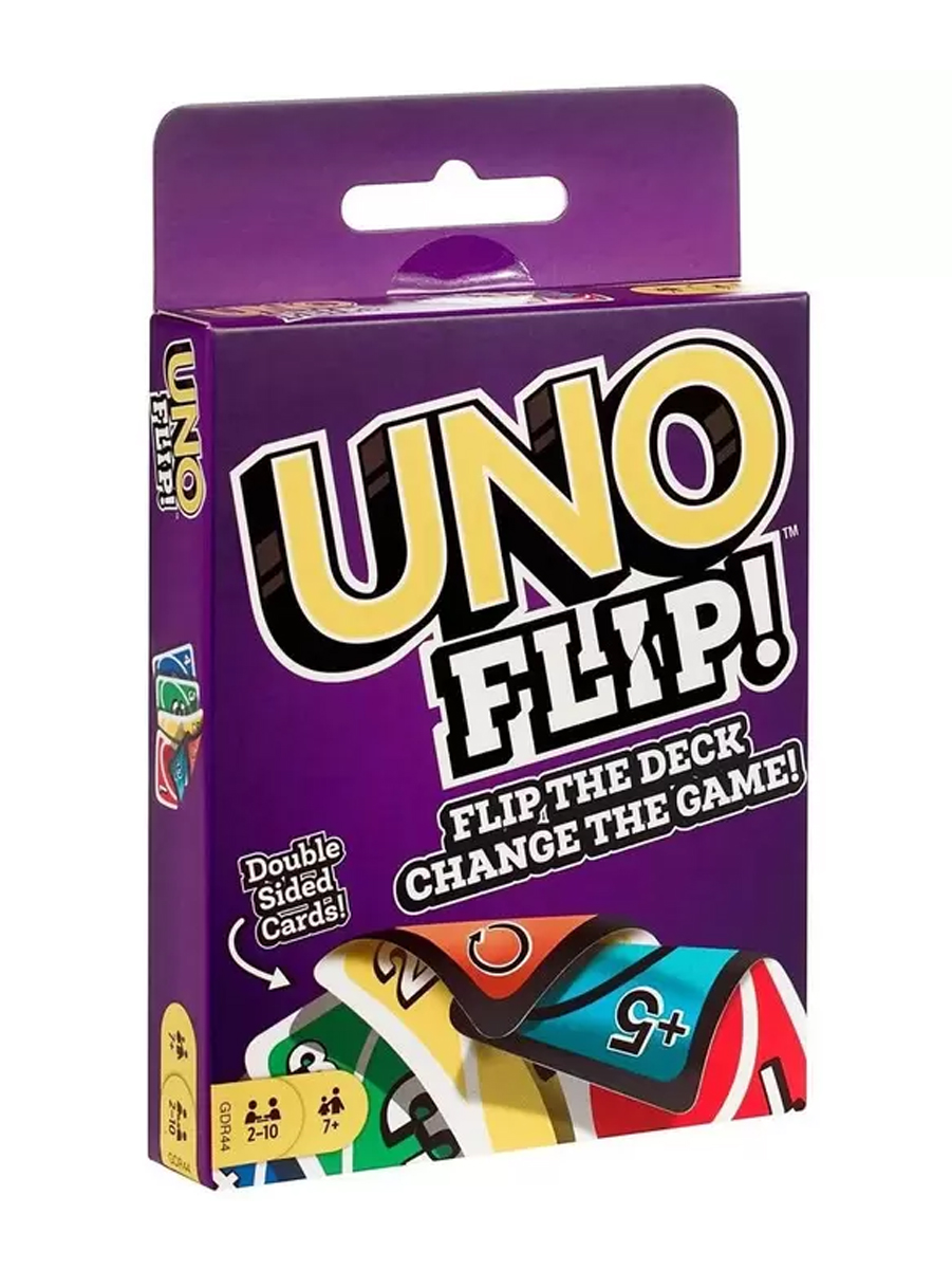 Карточная игра UNO FLIP (УНО ФЛИП) 112 карт для семейной компании темная и светлая сторона реальности
