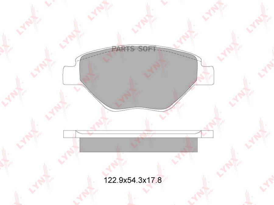 

Тормозные колодки LYNXauto передние дисковые для Renault Megane II 02-08 BD6321