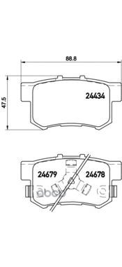 

Тормозные колодки brembo P28061