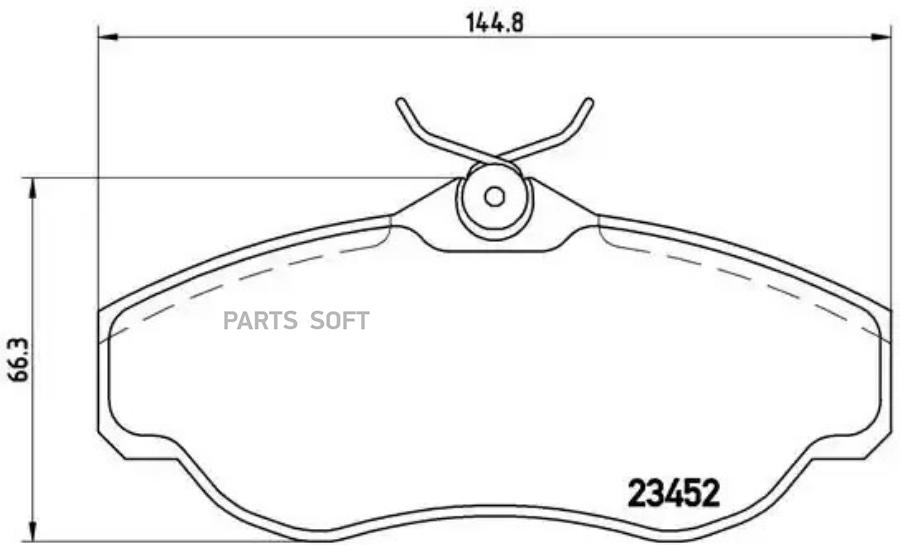 

Тормозные колодки brembo P44008