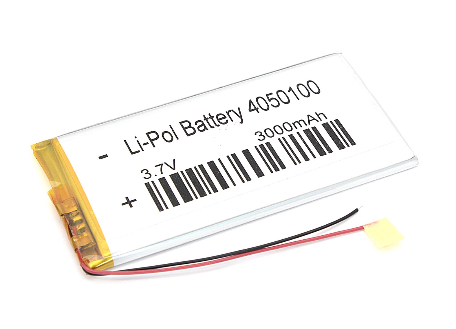 Аккумуляторная батарея OEM Li-Pol 4*50*100мм 2pin 3.7V/3000mAh