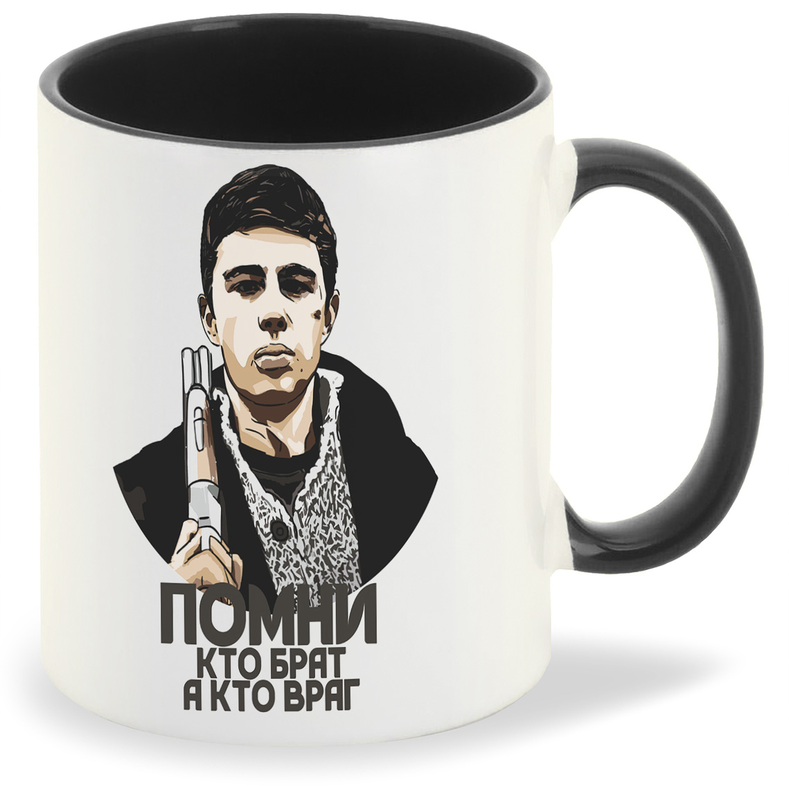 

Кружка CoolPodarok Легенда Помни кто брат а кто враг, Легенда Помни кто брат а кто враг