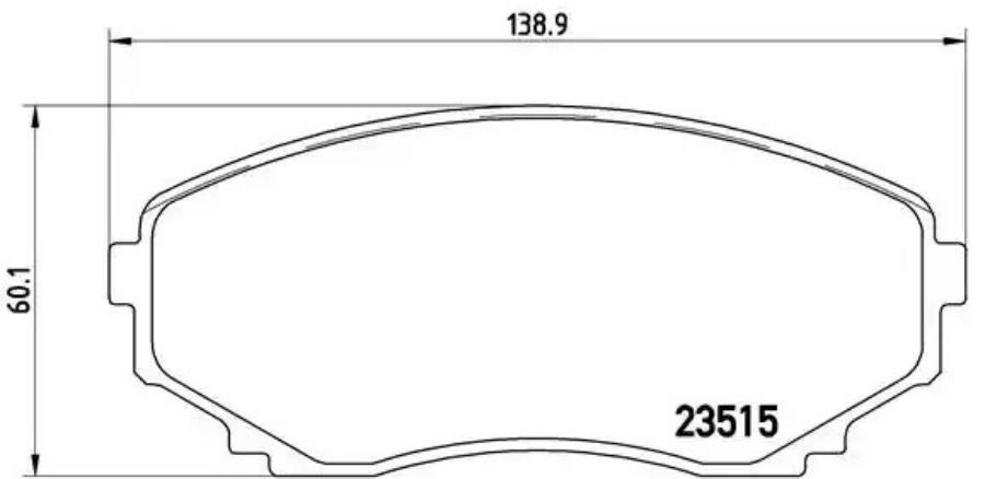 

Тормозные колодки brembo P49028