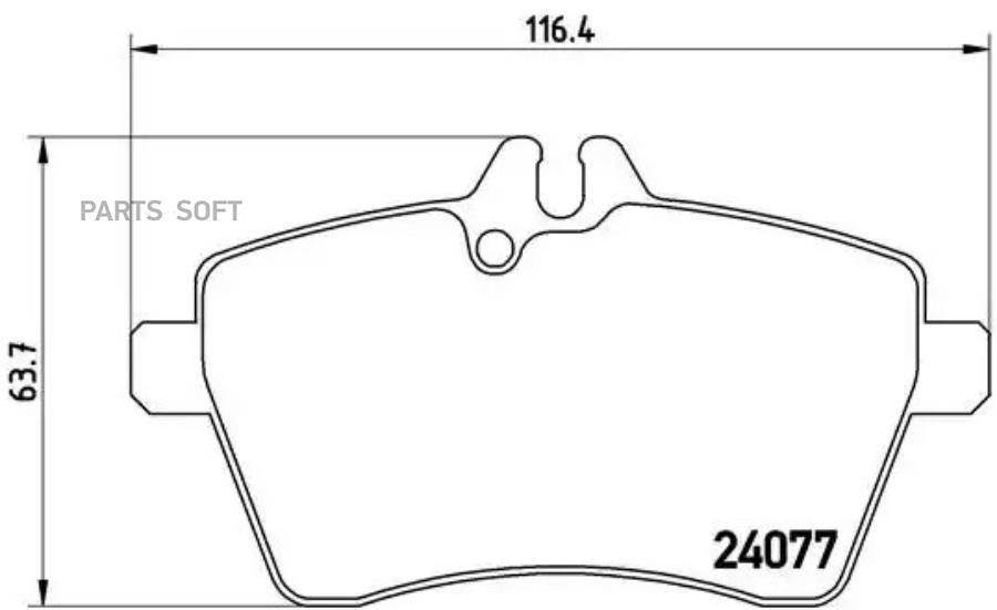 

Тормозные колодки brembo P50056