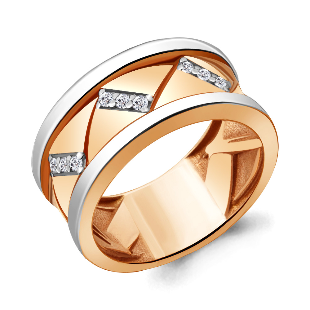 

Кольцо из серебра с фианитом р. 18,5 Aquamarine 68658А_925_з, 68658А_925_з