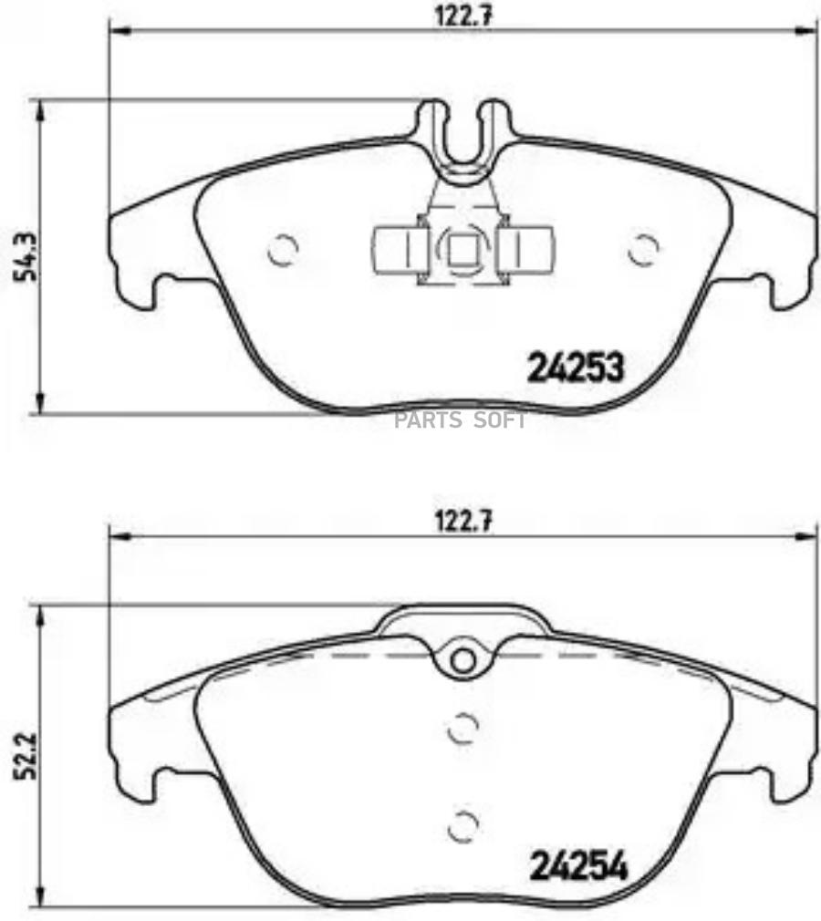 

Тормозные колодки brembo P50068