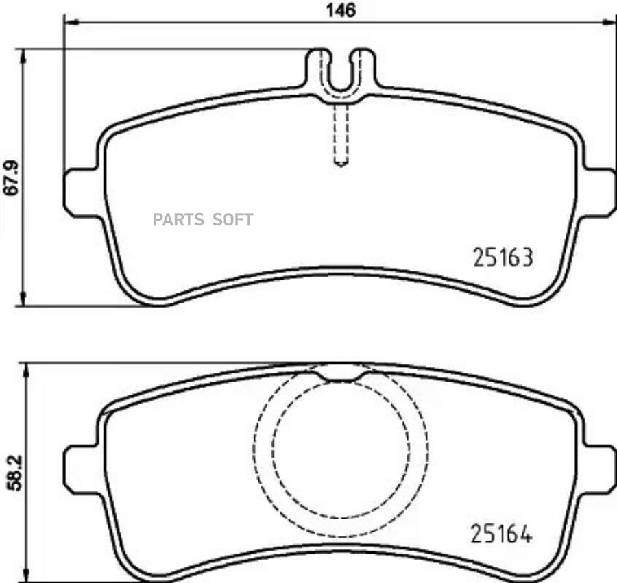 

Тормозные колодки brembo P50132