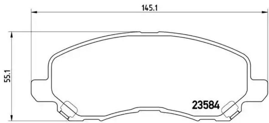 

Тормозные колодки brembo P54030