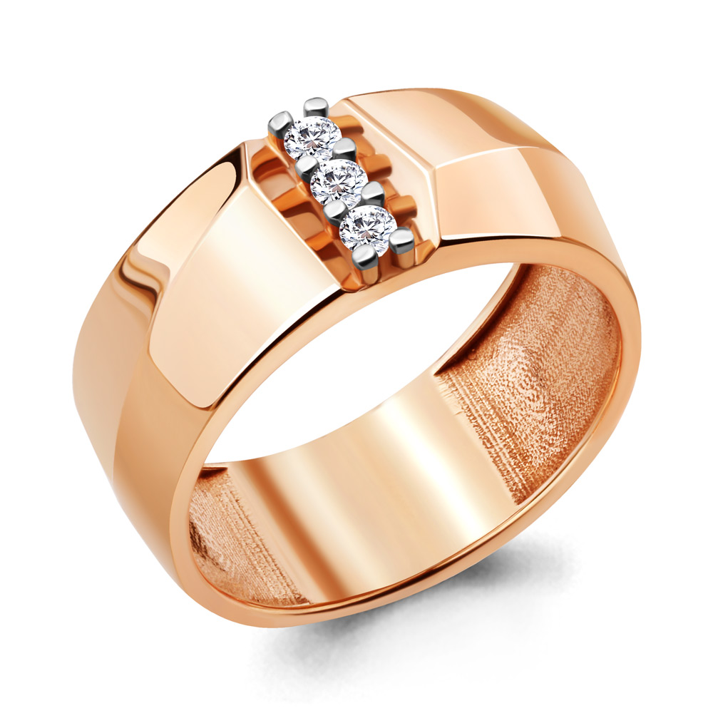 

Кольцо из серебра с фианитом р. 18,5 Aquamarine 68659А_925_з, 68659А_925_з