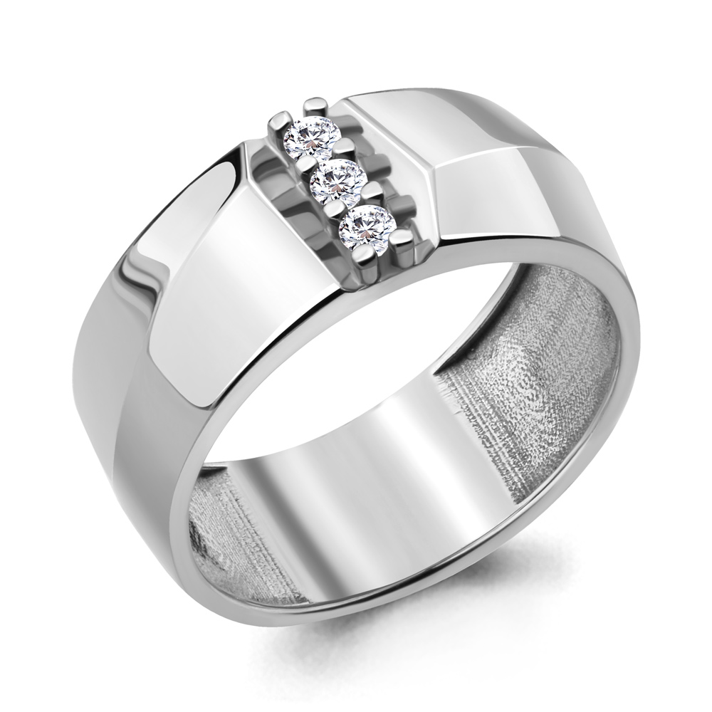 

Кольцо из серебра с фианитом р. 17 Aquamarine 68659А_925_р, 68659А_925_р