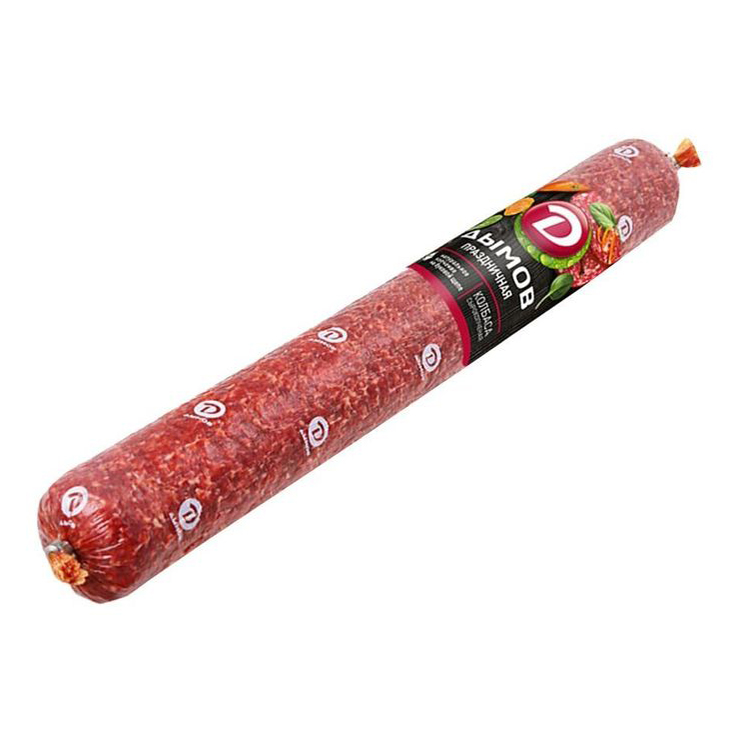

Колбаса сырокопченая Дымов Вкусный праздник полусухая +-600 г