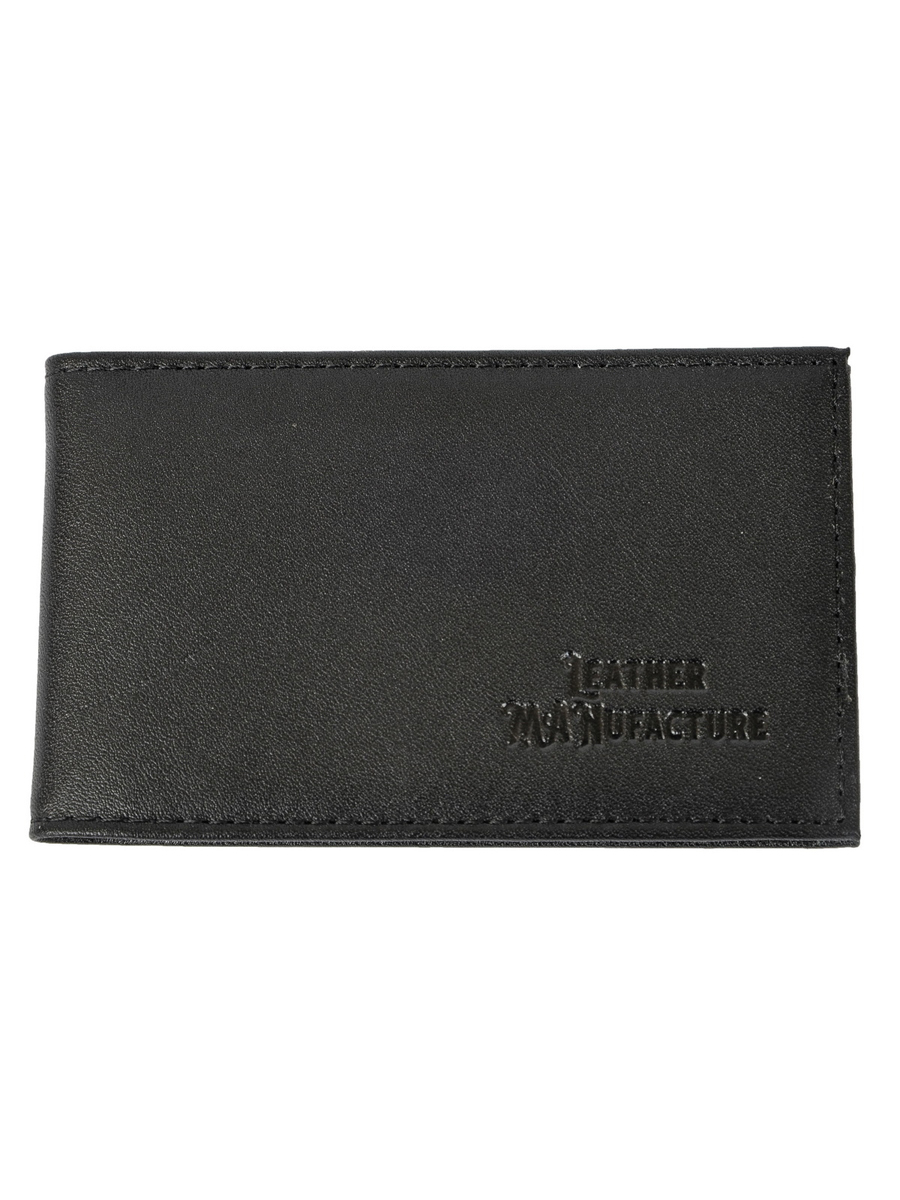 

Визитница унисекс Leather Manufacture 131405 черная, 131405