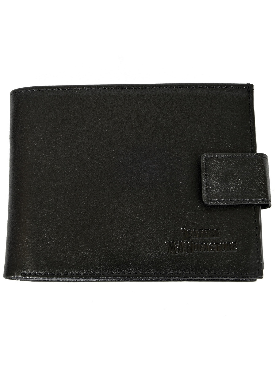 

Кошелек мужской Leather Manufacture 131406 черный, 131406
