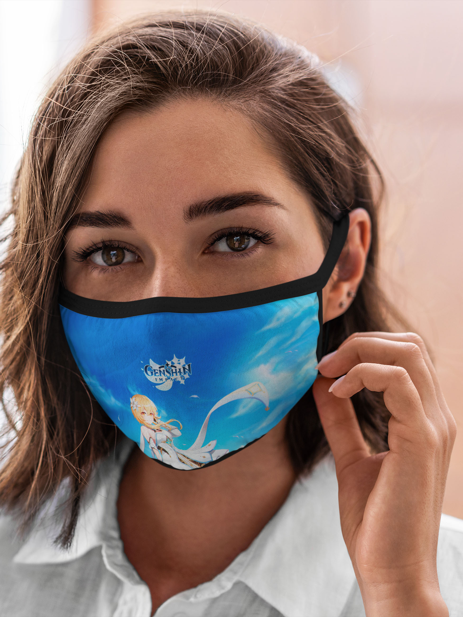 

Многоразовая маска унисекс Burnettie Genshin Impact Impact. Lumine, Разноцветный, Genshin Impact Impact. Lumine