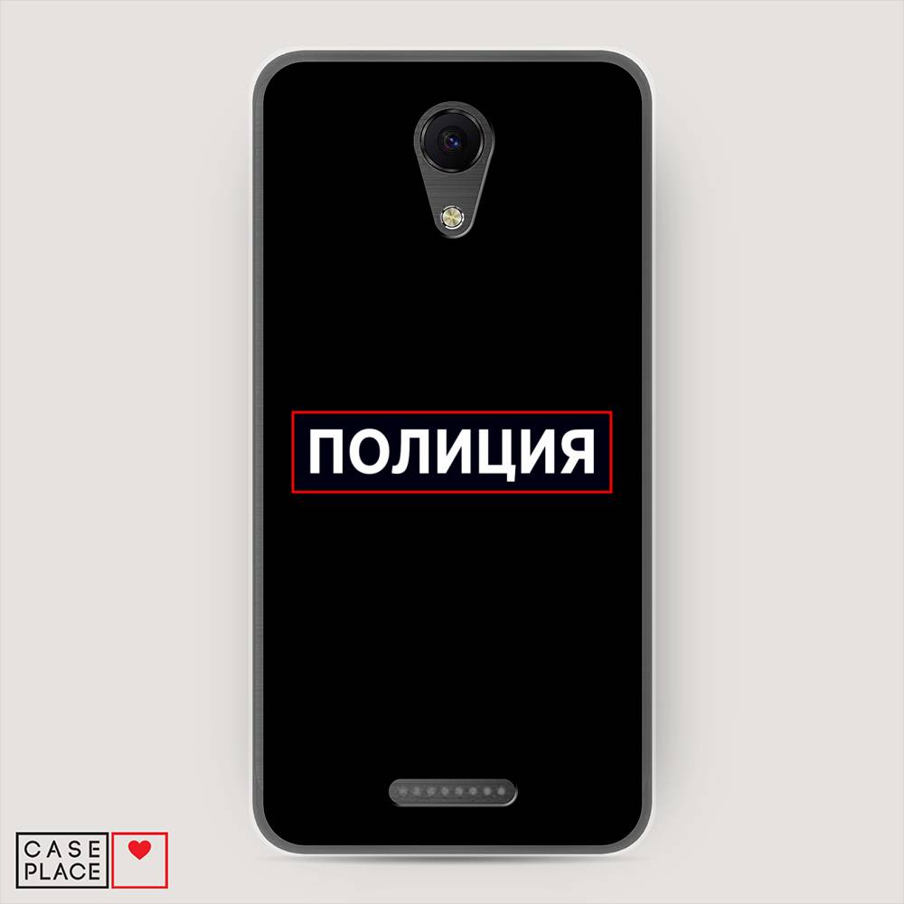 фото Чехол awog "police logo" для bq 5044 strike