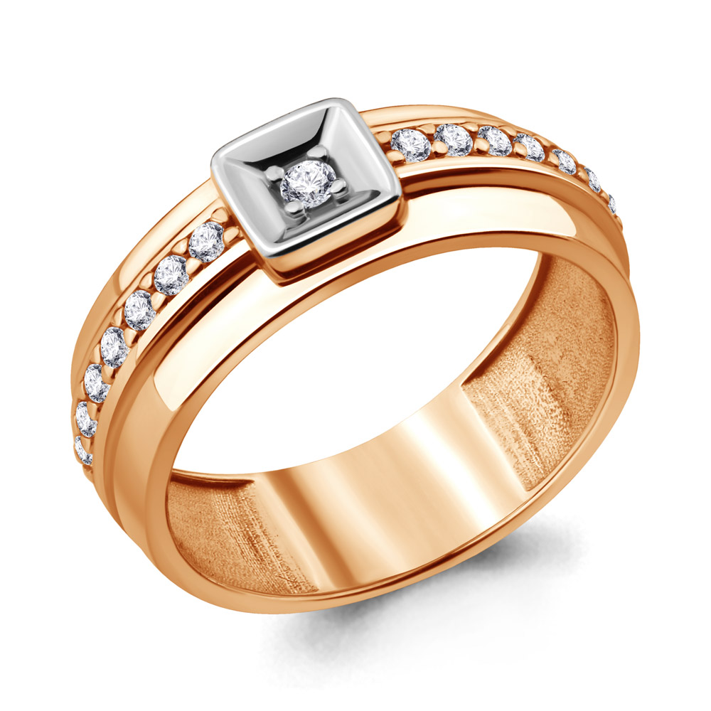 

Кольцо из серебра с фианитом р. , Aquamarine 68663А_925_з, 68663А_925_з