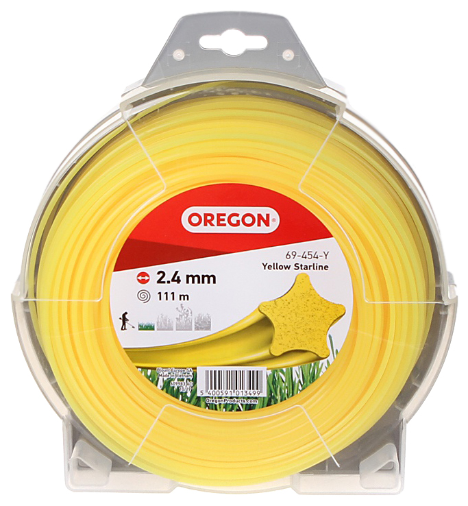 фото Леска oregon 2.4mm x 111m yellow 69-454-y