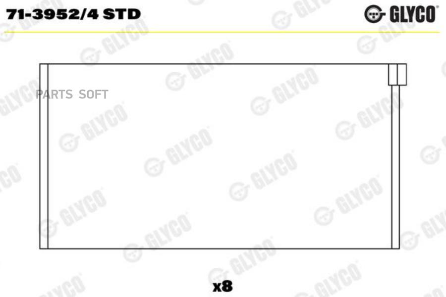 Вкладыши Двигателя Шатунные GLYCO 7139524STD