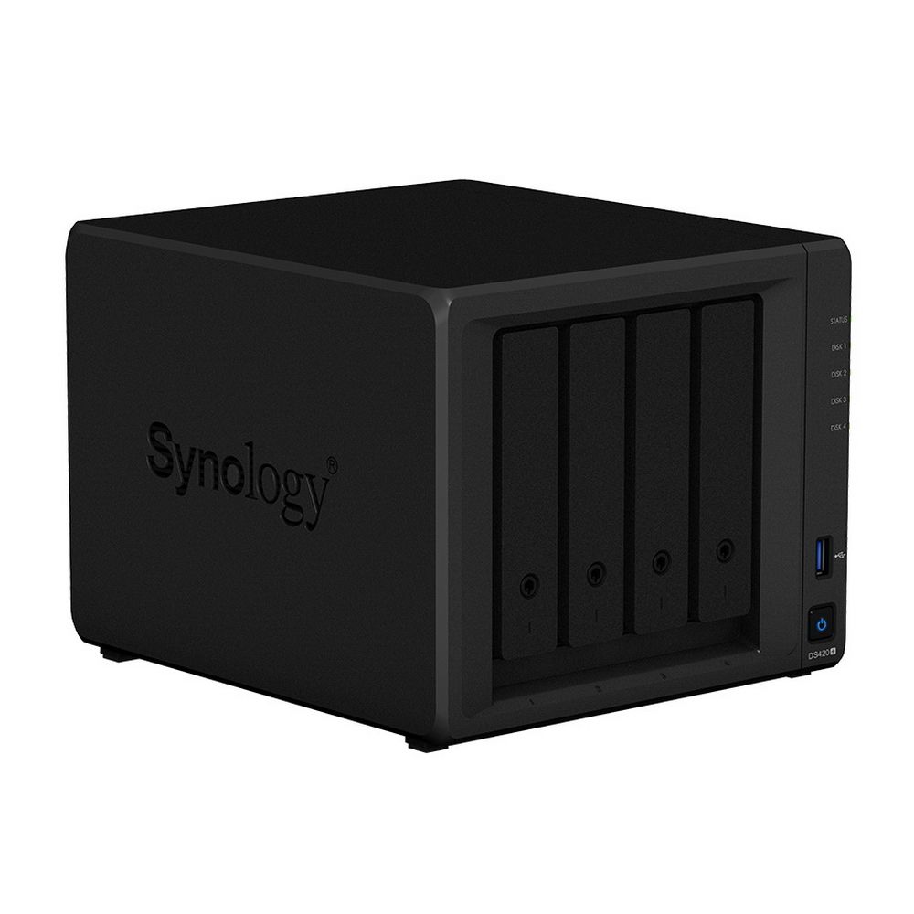 фото Сетевое хранилище данных synology черный (ds420+)