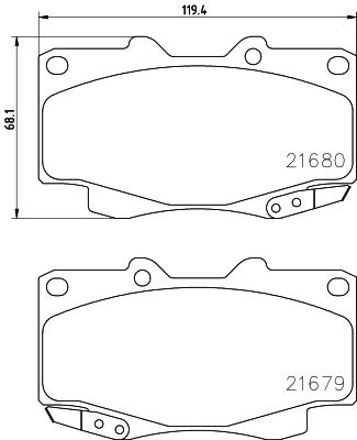 

Тормозные колодки NISSHINBO NP1039SC