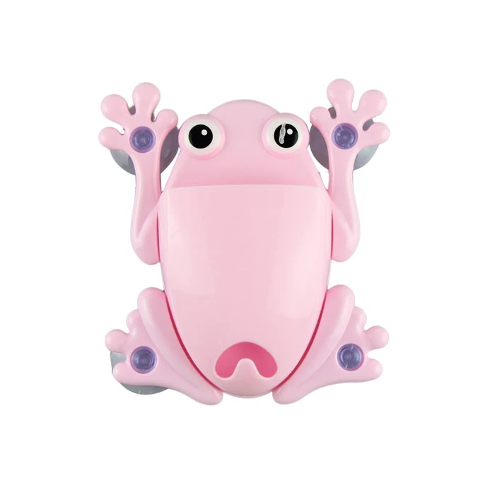 фото Органайзер для ванной лягушка (розовый) nobrand