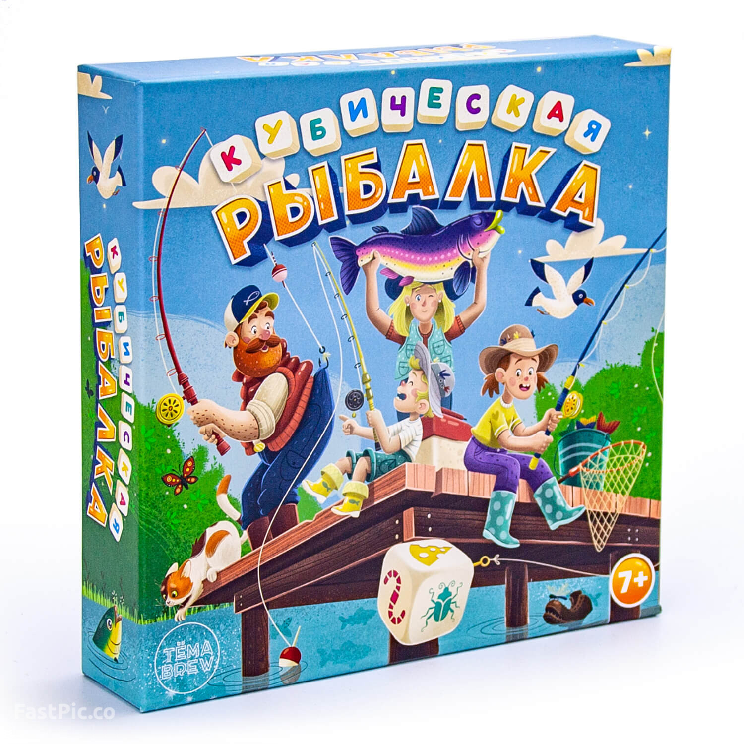 фото Игра настольная nd play кубическая рыбалка