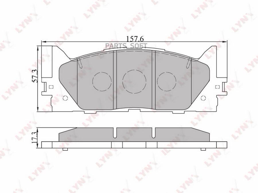 

Тормозные колодки LYNXauto дисковые BD7530