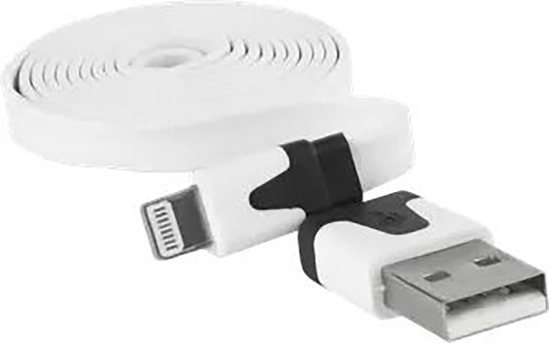 

Дата-кабель Red Line USB - Lighting 1метр белый плоский