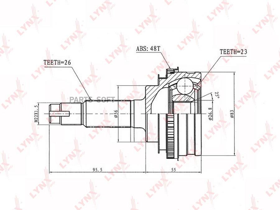 

Шрус LYNXauto CO-7506A