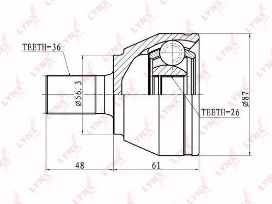 

Шрус LYNXauto CO-3058
