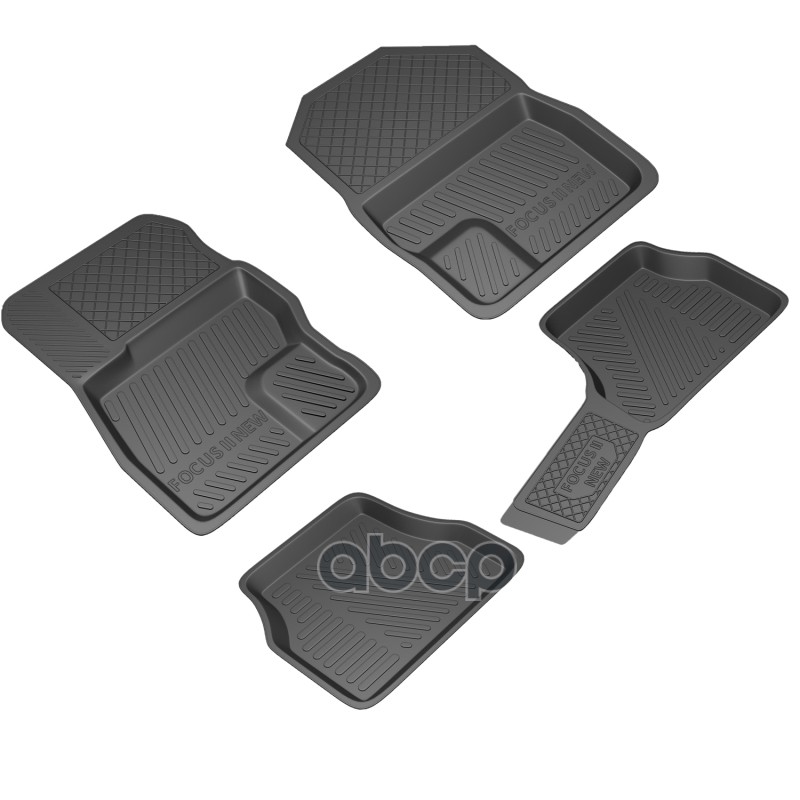 

rezkon коврики салона резиновые для ford focus ii (08-11), комплект, 4 шт. 1016010100