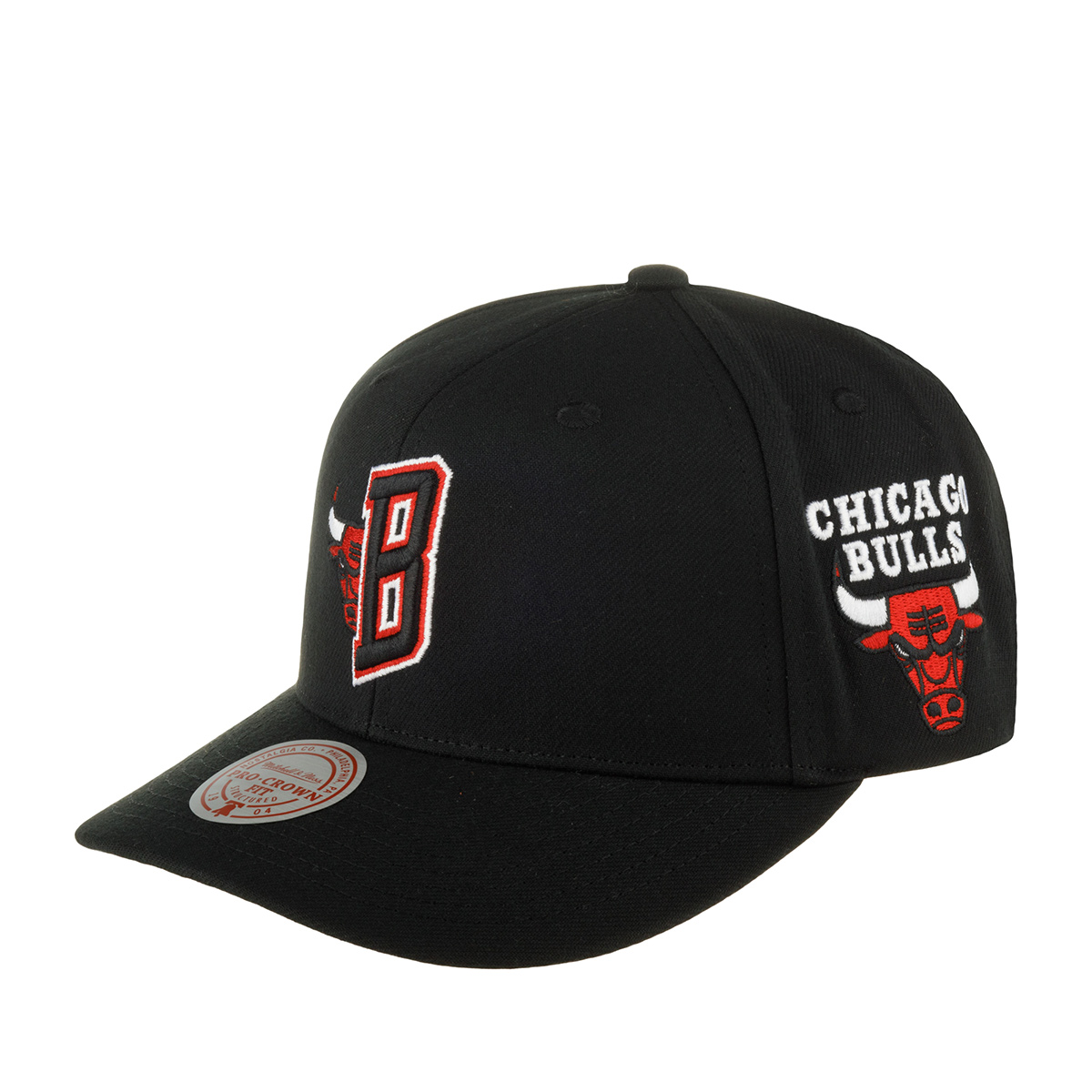 Бейсболка унисекс Mitchell & Ness HHSS6580-CBUYYPP Chicago Bulls NBA черная, one size Китай черный