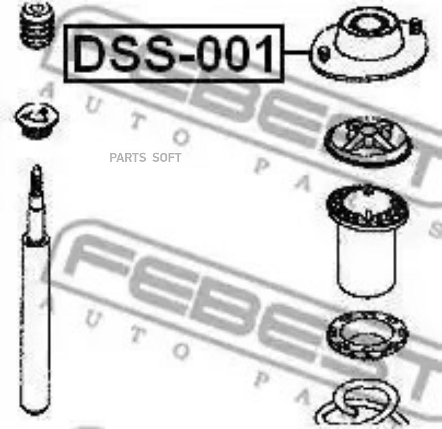 

Опора амортизатора FEBEST DSS-001
