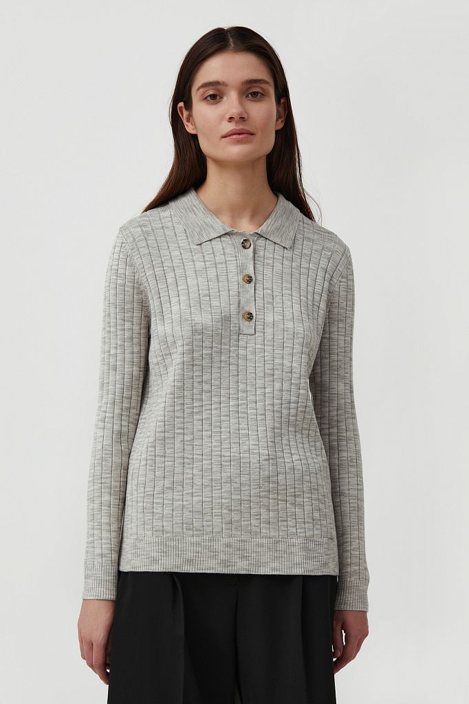 

Джемпер женский Finn Flare бежевый, FAB111109